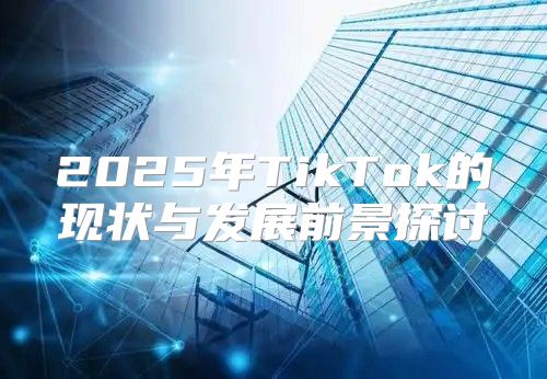 2025年TikTok的现状与发展前景探讨