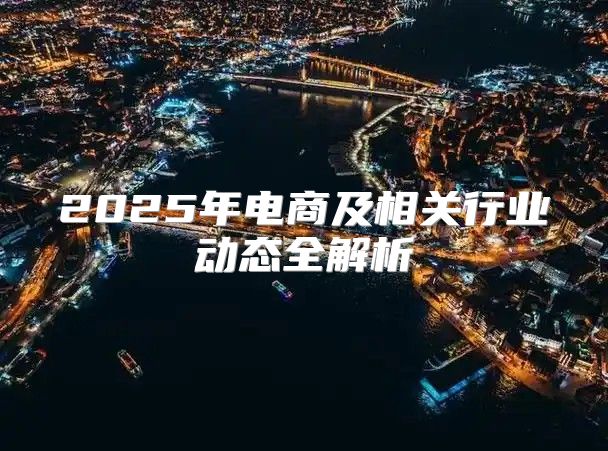 2025年电商及相关行业动态全解析