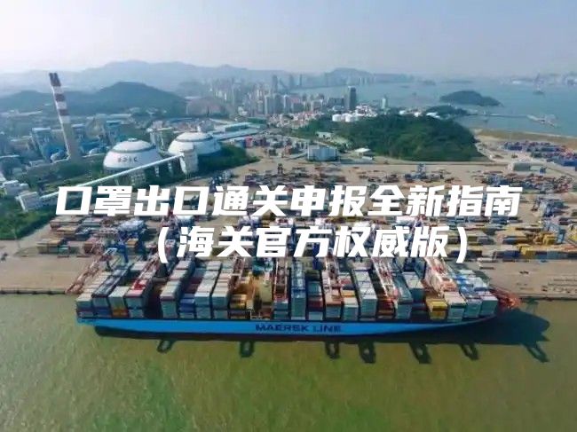 口罩出口通关申报全新指南海关官方权威版