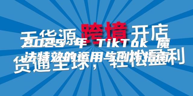 2025 年 TikTok 魔法特效的运用与创作指南