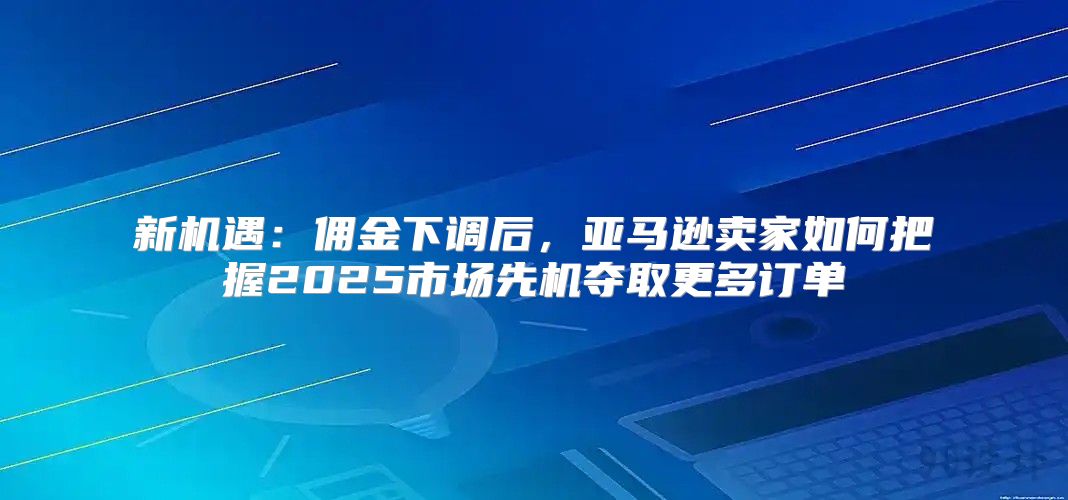 新机遇：佣金下调后，亚马逊卖家如何把握2025市场先机夺取更多订单
