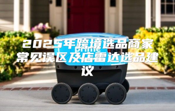 2025年跨境选品商家常见误区及店雷达选品建议