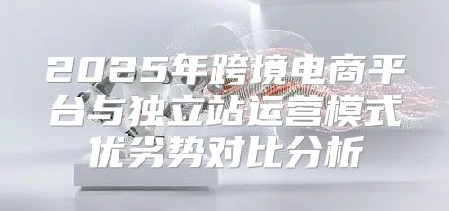 2025年跨境电商平台与独立站运营模式优劣势对比分析