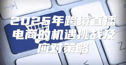 2025年跨境直播电商的机遇挑战及应对策略