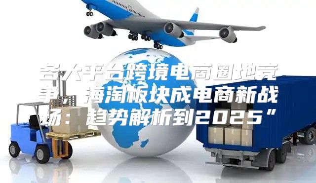 各大平台跨境电商圈地竞争，海淘板块成电商新战场：趋势解析到2025”