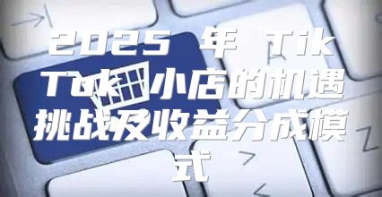 2025 年 TikTok 小店的机遇挑战及收益分成模式