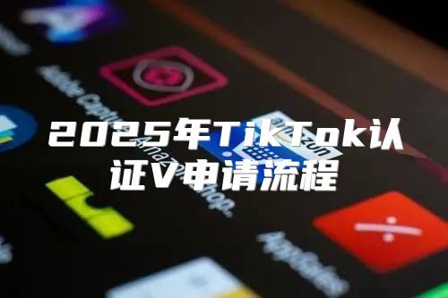 2025年TikTok认证V申请流程