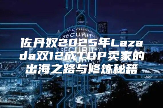 佐丹奴2025年Lazada双12成TOP卖家的出海之路与修炼秘籍