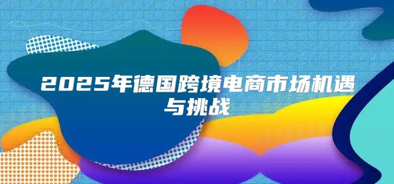 2025年德国跨境电商市场机遇与挑战