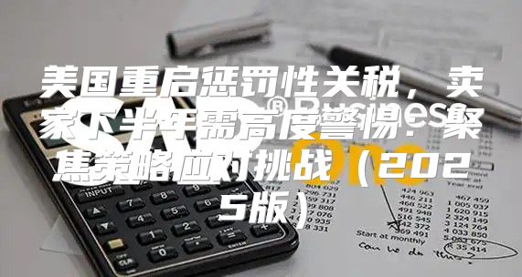 美国重启惩罚性关税，卖家下半年需高度警惕：聚焦策略应对挑战2025版