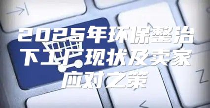 2025年环保整治下工厂现状及卖家应对之策