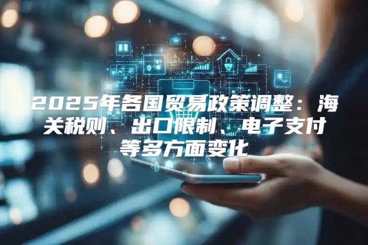 2025年各国贸易政策调整：海关税则、出口限制、电子支付等多方面变化