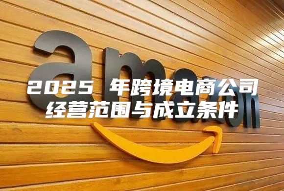 2025 年跨境电商公司经营范围与成立条件