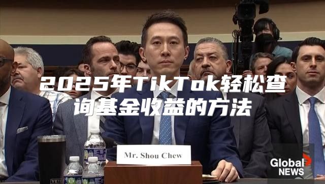 2025年TikTok轻松查询基金收益的方法