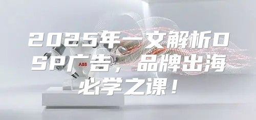 2025年一文解析DSP广告，品牌出海必学之课！
