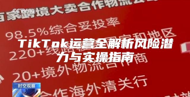 TikTok运营全解析风险潜力与实操指南