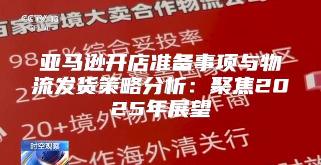 亚马逊开店准备事项与物流发货策略分析：聚焦2025年展望