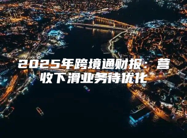 2025年跨境通财报：营收下滑业务待优化