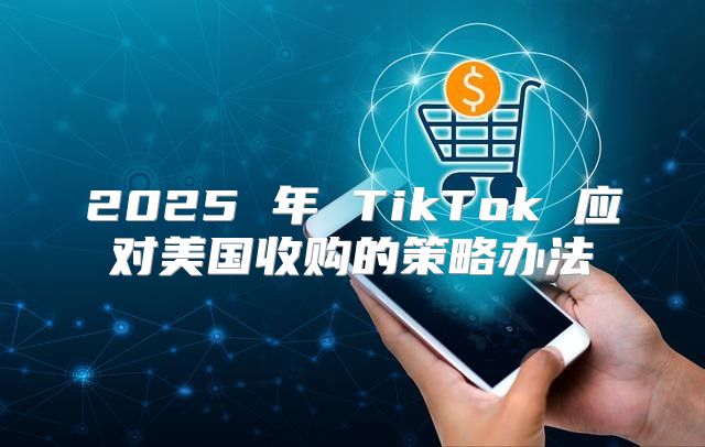 2025 年 TikTok 应对美国收购的策略办法