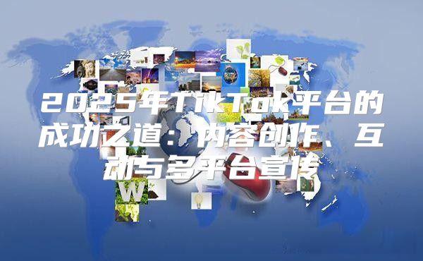 2025年TikTok平台的成功之道：内容创作、互动与多平台宣传