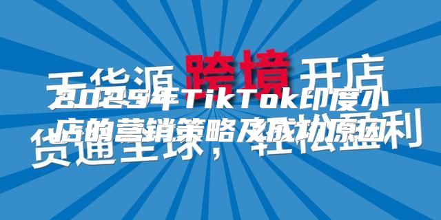 2025年TikTok印度小店的营销策略及成功原因