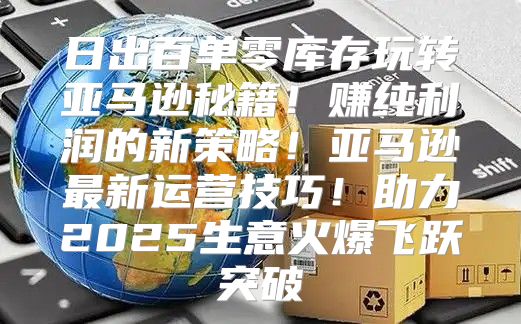 日出百单零库存玩转亚马逊秘籍！赚纯利润的新策略！亚马逊最新运营技巧！助力2025生意火爆飞跃突破