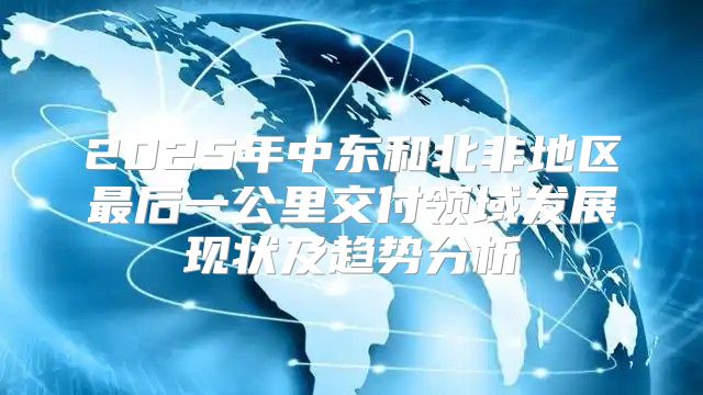 2025年中东和北非地区最后一公里交付领域发展现状及趋势分析