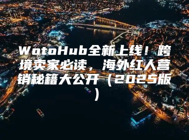 WotoHub全新上线！跨境卖家必读，海外红人营销秘籍大公开2025版