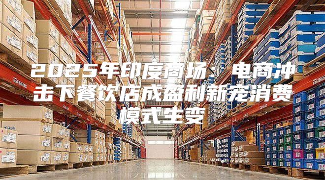 2025年印度商场：电商冲击下餐饮店成盈利新宠消费模式生变