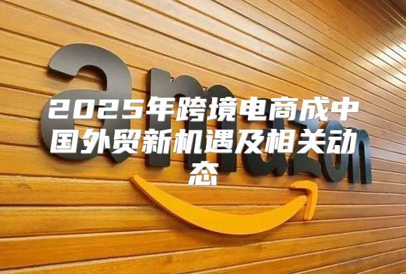 2025年跨境电商成中国外贸新机遇及相关动态
