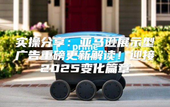 实操分享：亚马逊展示型广告重磅更新解读！迎接2025变化篇章
