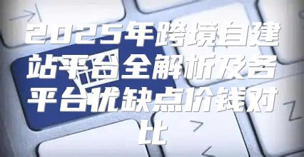 2025年跨境自建站平台全解析及各平台优缺点价钱对比