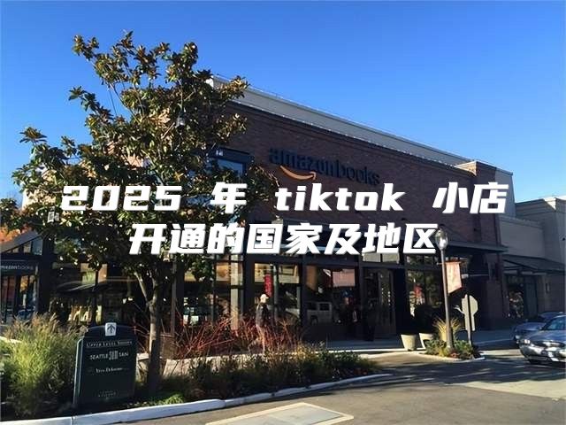 2025 年 tiktok 小店开通的国家及地区