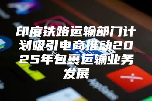 印度铁路运输部门计划吸引电商推动2025年包裹运输业务发展