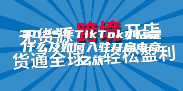 2025年TikTok小店是什么及如何入驻开启电商之旅