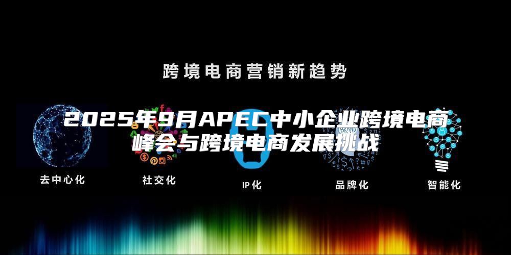 2025年9月APEC中小企业跨境电商峰会与跨境电商发展挑战