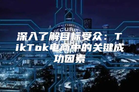 深入了解目标受众：TikTok电商中的关键成功因素