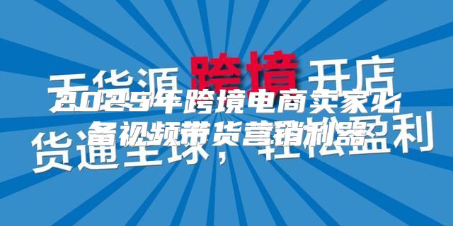 2025年跨境电商卖家必备视频带货营销利器
