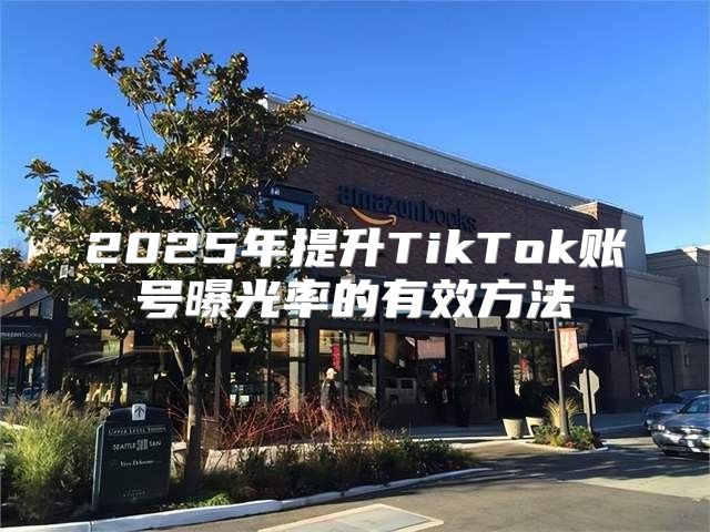 2025年提升TikTok账号曝光率的有效方法