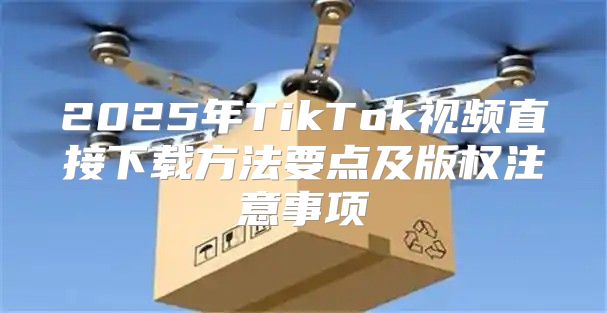 2025年TikTok视频直接下载方法要点及版权注意事项