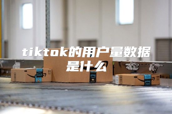 tiktok的用户量数据是什么