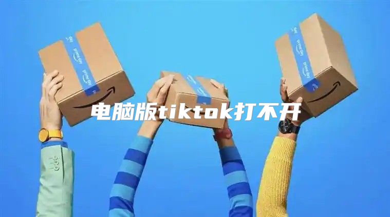 电脑版tiktok打不开