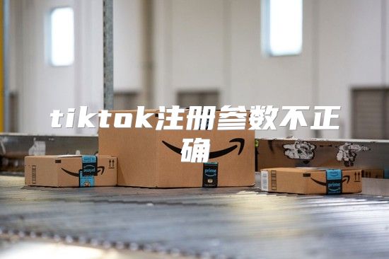tiktok注册参数不正确