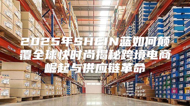 2025年SHEIN蓝如何颠覆全球快时尚揭秘跨境电商崛起与供应链革命