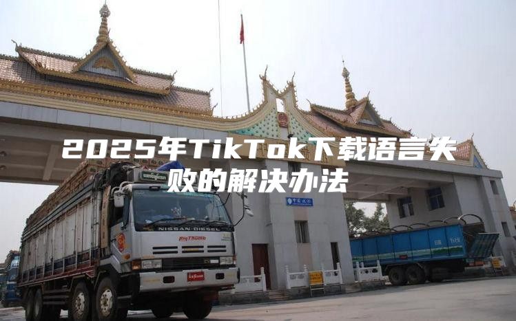 2025年TikTok下载语言失败的解决办法
