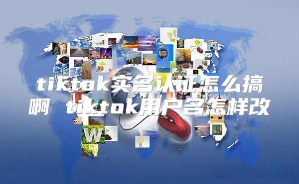 tiktok实名认证怎么搞啊 tiktok用户名怎样改