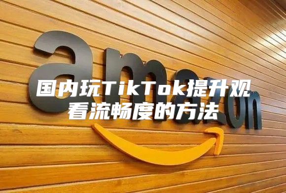 国内玩TikTok提升观看流畅度的方法
