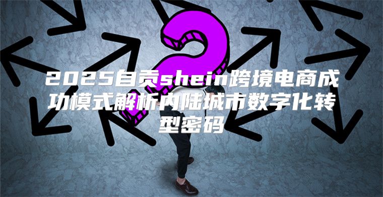 2025自贡shein跨境电商成功模式解析内陆城市数字化转型密码