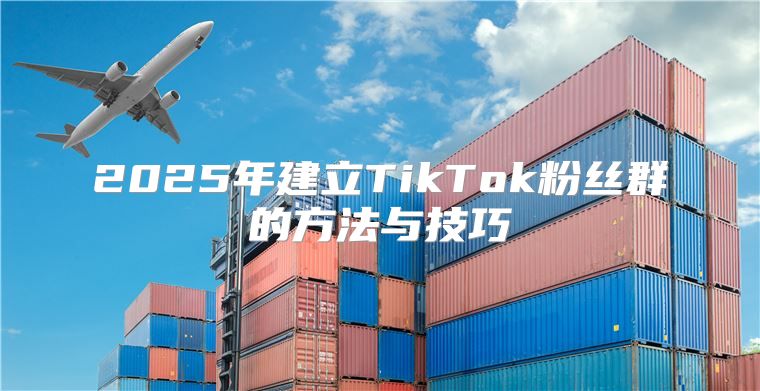 2025年建立TikTok粉丝群的方法与技巧