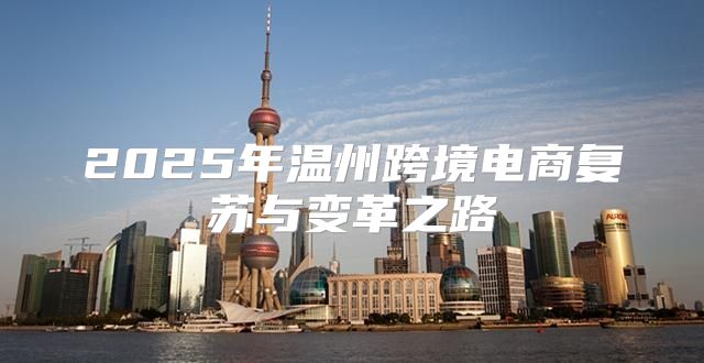 2025年温州跨境电商复苏与变革之路